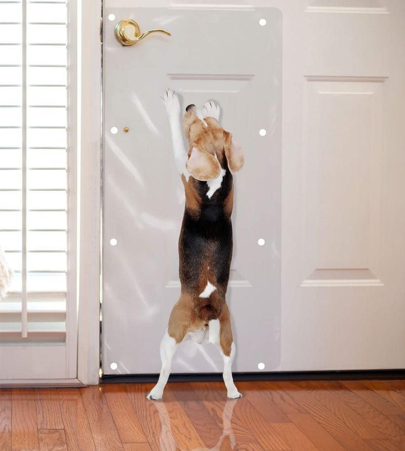 LAMINET The Original LAMINET Deluxe Dog Scratch Shield - Protect Your Doors & Walls with Our Deluxe Heavy-Duty Flexible Plastic Dog Scratch Shield - (36L x 16W - INCHES) - Image 1